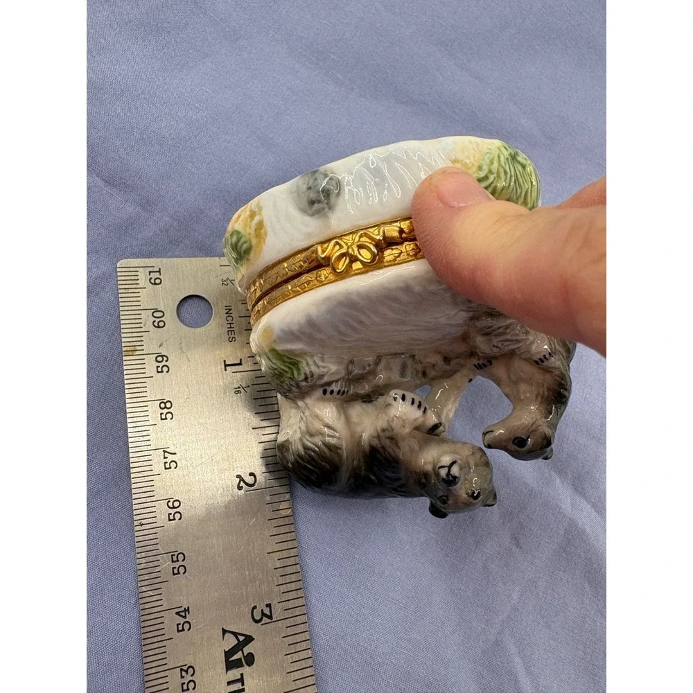 Lefton Bear Trinket Box Hidden Ring Case Nancy Drew Aesthetic Secret Treasure